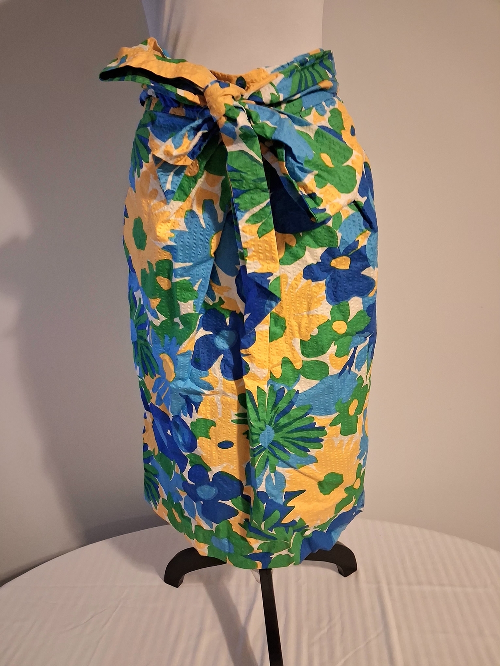 J. Crew Floral Skirt Yellow, Blue & Green Size 14